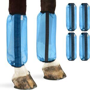 Fly Boots for Horses, Non-Slip Breathable Horse Fly Boots,Comfy Mesh Horse Fly L
